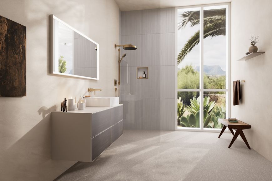 Душовий набір HANSGROHE Rainfinity 130 3jet Puro S 90 см шланг Designflex 160 см Brushed Bronze 28743140 бронза - 28743140