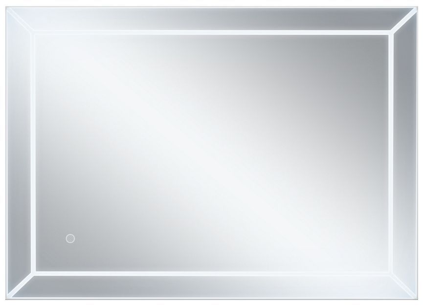Дзеркало QTAP Aries прямокутне 600x800 з LED-підсвічуванням, сенсорний вимикач, універсальне QT037816016080W
