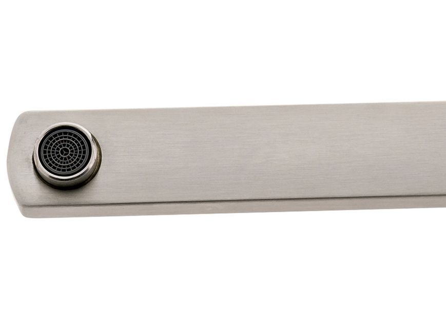 Смеситель для ванны LIDZ Kubis 005 Nickel длинный излив LDKUB005NKS28537 - LDKUB005NKS28537
