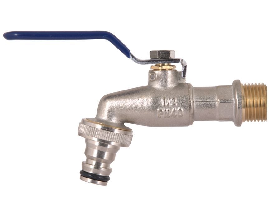 Кран поливочный Thermo Alliance Standart шаровой 1/2" НР усиленный, латунь SD140W15