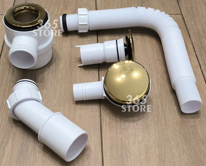 Сифон McALPINE "клік-клак" для ванни HC2600CL-GOLD-PVD золото - HC2600CL-GOLD-PVD