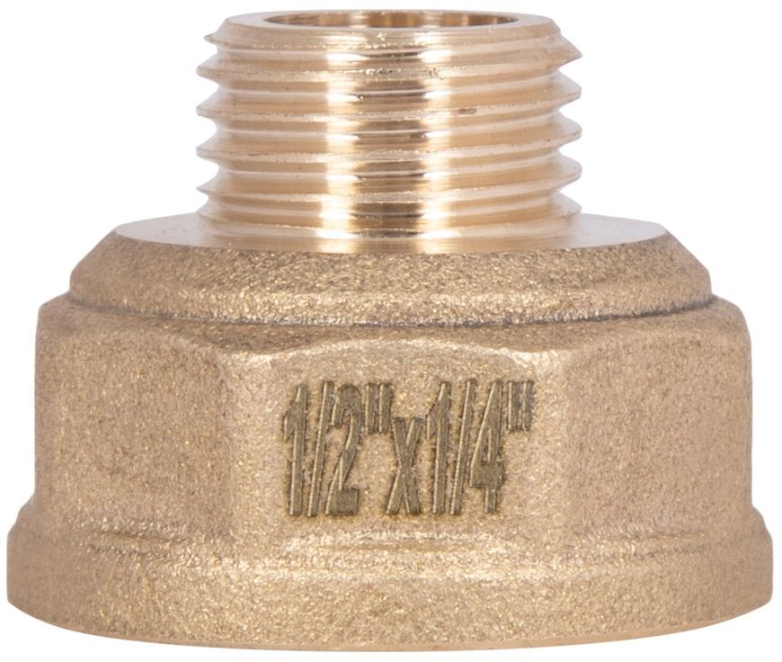 Перехідник латунний (з'єднання різьбове) Thermo Alliance Standart 1/2" ВР х 1/4" ЗР SD409156