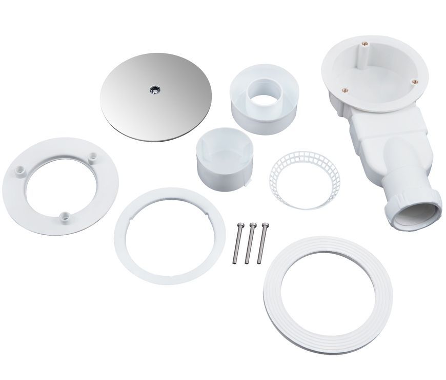 Душовий піддон QTAP Robin 309912C 90x90x12 см + сифон ROBIN309912C