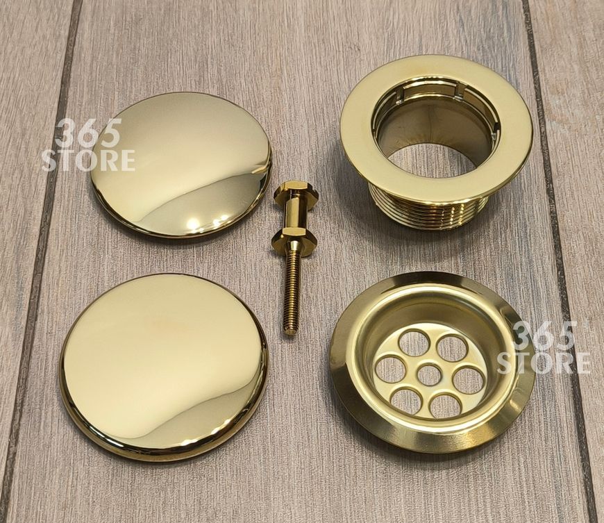 Сифон McALPINE "клік-клак" для ванни HC2600CL-GOLD-PVD золото - HC2600CL-GOLD-PVD