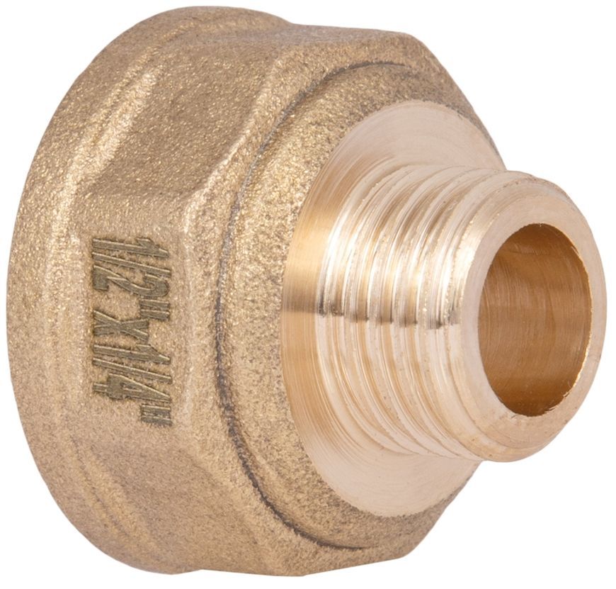Перехідник латунний (з'єднання різьбове) Thermo Alliance Standart 1/2" ВР х 1/4" ЗР SD409156