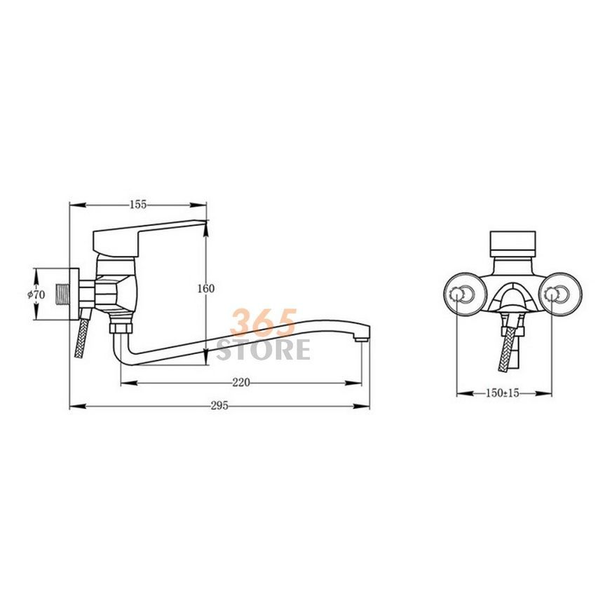 Смеситель для мойки POTATO P4609 - POTP4609