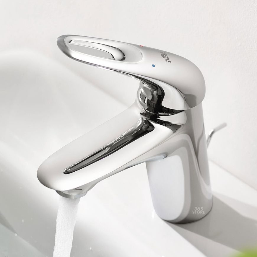 Смеситель для умывальника GROHE Eurostyle 33558003 с донным клапаном - 33558003