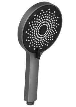 Лійка для ручного душу Lidz Niagara 32 кругла 125 мм Graphite LDNIA32GRP48536 - LDNIA32GRP48536