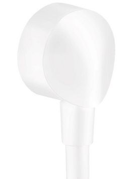 Шланговое подсоединение HANSGROHE FixFit E без обратного клапана Matt White 27454700 белый матовый - 27454700