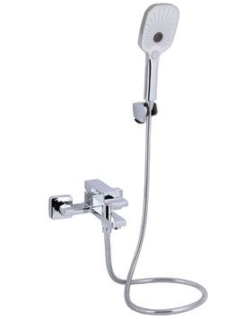 Змішувач для ванни Qtap Gemini з душовим гарнітуром Chrome QTGEM259CRM45681 - QTGEM259CRM45681