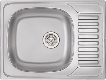 Кухонна мийка QTAP 6550 Satin 0,8 мм (185) - QT6550SAT08
