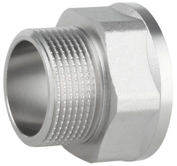 Переходник латунный Thermo Alliance Forte 1 1/2"ВРх1 1/4"НР никелированный SF3604032