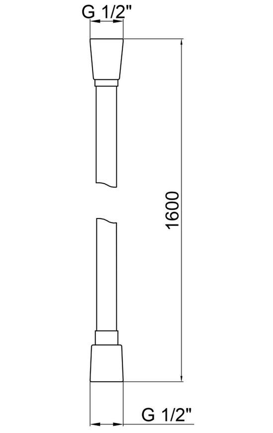 Шланг для душа Qtap Hadice 1600 мм Graphite QTHADPVC160G - QTHADPVC160G