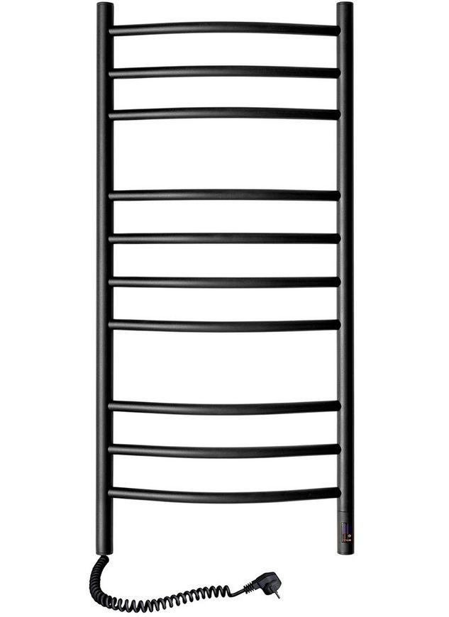 Полотенцесушитель электрический NAVIN Камелия Sensor таймер регулятор 480х1000 левый 12-207133-4810 черный муар - 12-207133-4810