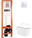 Набор QTAP инсталляция 4 в 1 с панелью смыва Nest (QT0233M370 + QT0211P01V1176W) + унитаз с сиденьем Scorpio QT1433053ERW - QT044SC42567 - 1