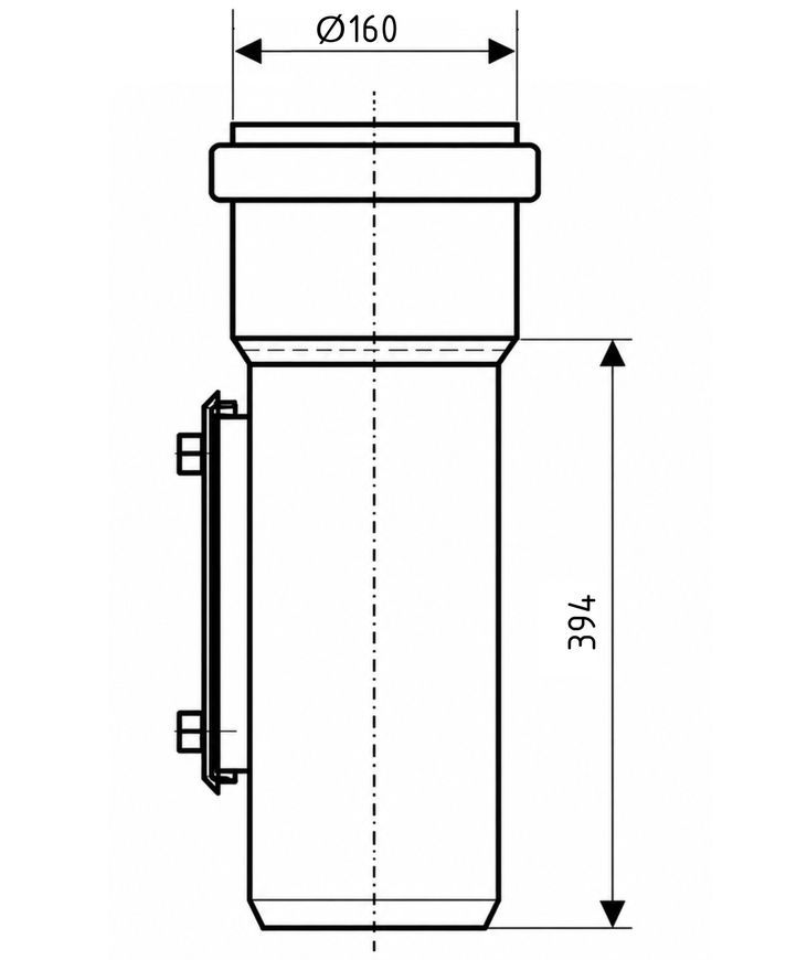 Ревизия с прямоуголным люком Ostendorf-OSMA KG System d160 мм SD00057259