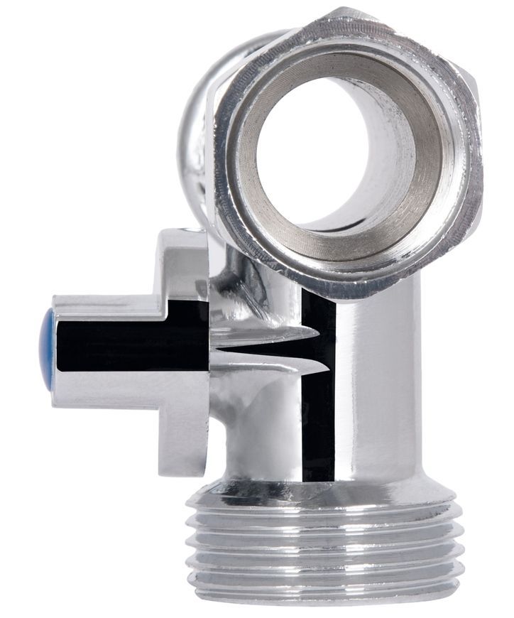 Кран приладовий кульовий Thermo Alliance Standart 1/2"х3/4"х1/2" ЗЗВ потрійний, латунь SD186W152015