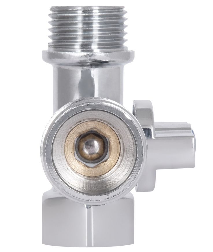 Кран приладовий кульовий Thermo Alliance Standart 1/2"х3/4"х1/2" ЗЗВ потрійний, латунь SD186W152015