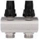Коллектор латунный Thermo Alliance Forte 1" на 2 выхода с термостат. и регул. кранами SF002W2 - SF002W2 - 4