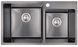 Кухонная мойка IMPERIAL S7843BL PVD black Handmade двойная 2,7/1,0 мм (IMPS7843BRPVDH10) - IMPS7843BRPVDH10 - 1