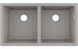 Кухонна мийка HANSGROHE S510-U770 під стільницю 820х450 на дві чаші 370/370 Concretegrey сірий бетон 43434380 - 43434380 - 1