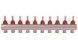 Колектор з витратомірами Thermo Alliance Standart 1" 10 виходів 3/4" + євроконуси 3/4''х16&times;2 SD235W1048891 - SD235W1048891 - 7