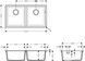 Кухонна мийка HANSGROHE S510-U770 під стільницю 820х450 на дві чаші 370/370 Concretegrey сірий бетон 43434380 - 43434380 - 2