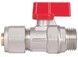 Кран кульовий обтискний Thermo Alliance Forte 16х1/2" ЗР PN40 для м/п труб, латунь SF262W15