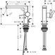 Смеситель для раковины HANSGROHE Tecturis E 110 Fine CoolStart EcoSmart+ Matt White 73023700 белый с донным клапаном - 73023700 - 2