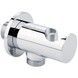 Подключение для шланга с держателем QTAP Spojeni округлое QTCRMBH030 Chrome - QTCRMBH030 - 1