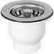 Слив для кухонной мойки McAlpine 1 1/2&Prime;x70 мм хром, нержавеющая сталь MBS70-CP