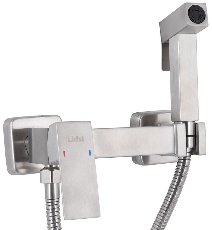 Набор для гигиенического душа Lidz Kubis 110 прямоугольный Nickel LDKUB110NKS46103 - LDKUB110NKS46103
