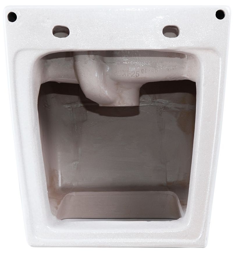 Раковина подвесная моноблок QTAP Tern 370х410х400 White с донным клапаном QT1711G808W - QT1711G808W