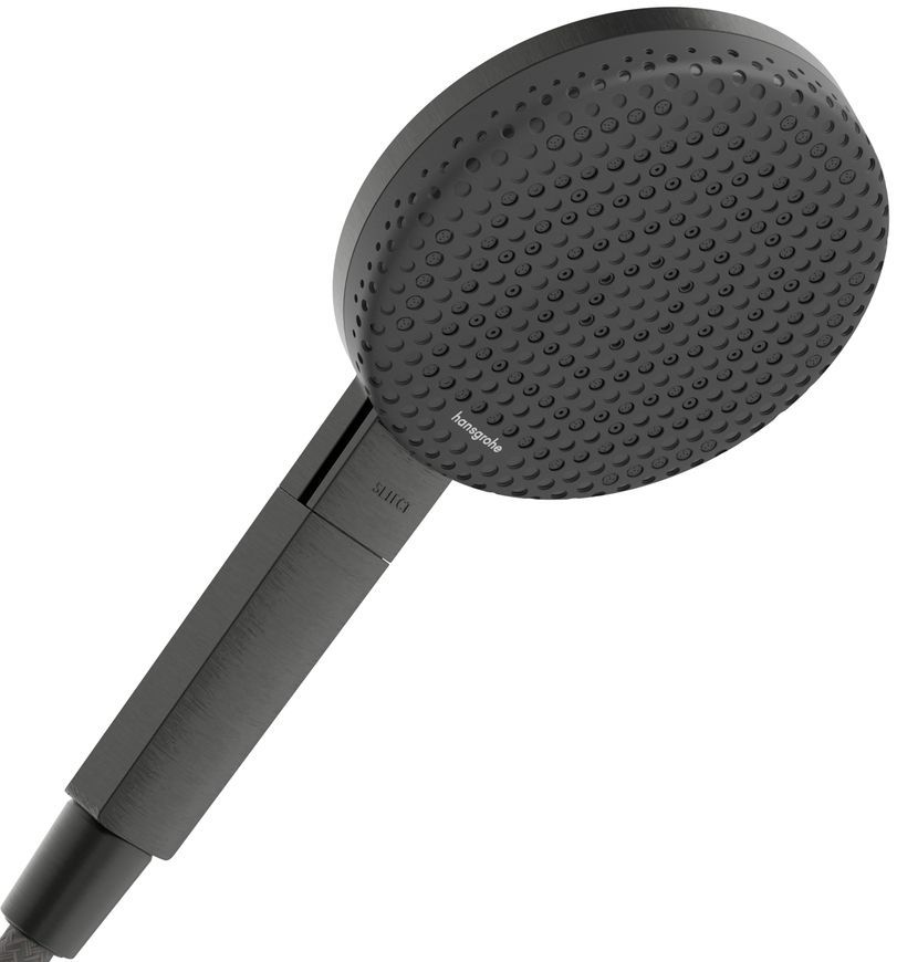 Душовий набір HANSGROHE Raindance Alive Select S 125 3jet EcoSmart з шлангом 160 см Brushed Black Chrome 24611340 чорний хром - 24611340