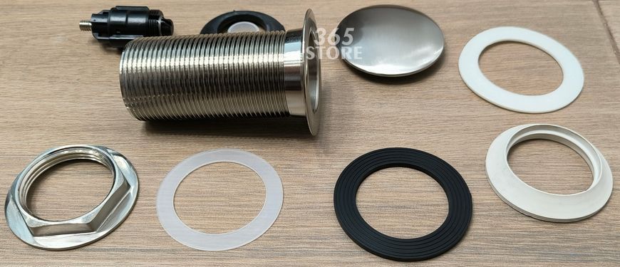 Донный клапан McALPINE CWU60-SN Cliсk-Claсk никель для раковины 1 1/4" без перелива - CWU60-SN