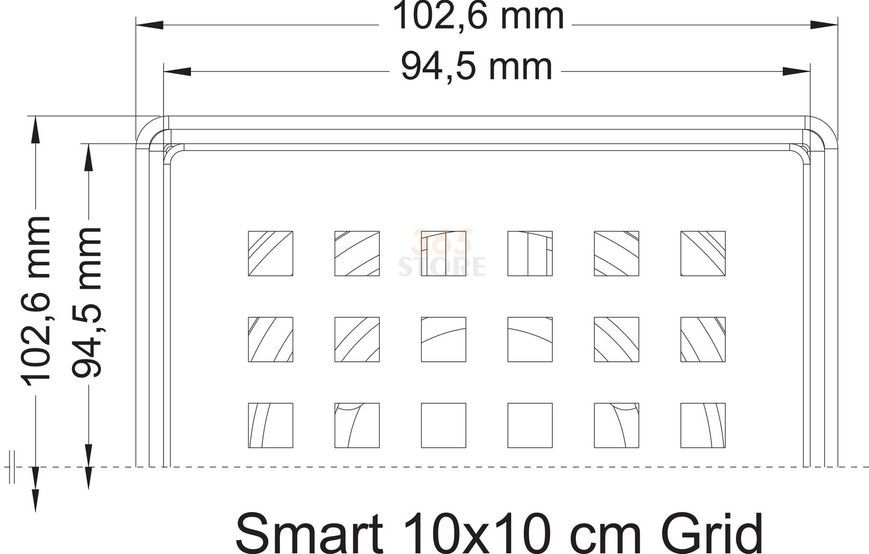 Трап VALTEMO Smart 100x100 мм - VFD-712115