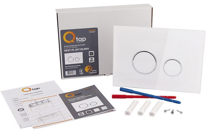 Панель смыва для унитаза QTAP Nest QT0111V1164GW - QT0111V1164GW
