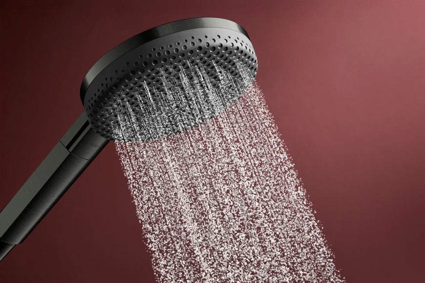 Душовий набір HANSGROHE Raindance Alive Select S 125 3jet EcoSmart з шлангом 160 см Brushed Black Chrome 24611340 чорний хром - 24611340