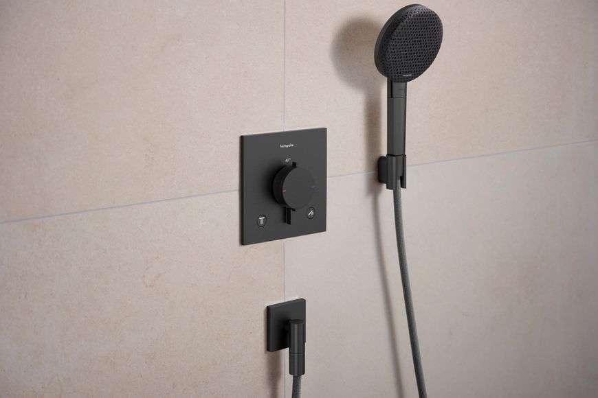 Душовий набір HANSGROHE Raindance Alive Select S 125 3jet EcoSmart з шлангом 160 см Brushed Black Chrome 24611340 чорний хром - 24611340