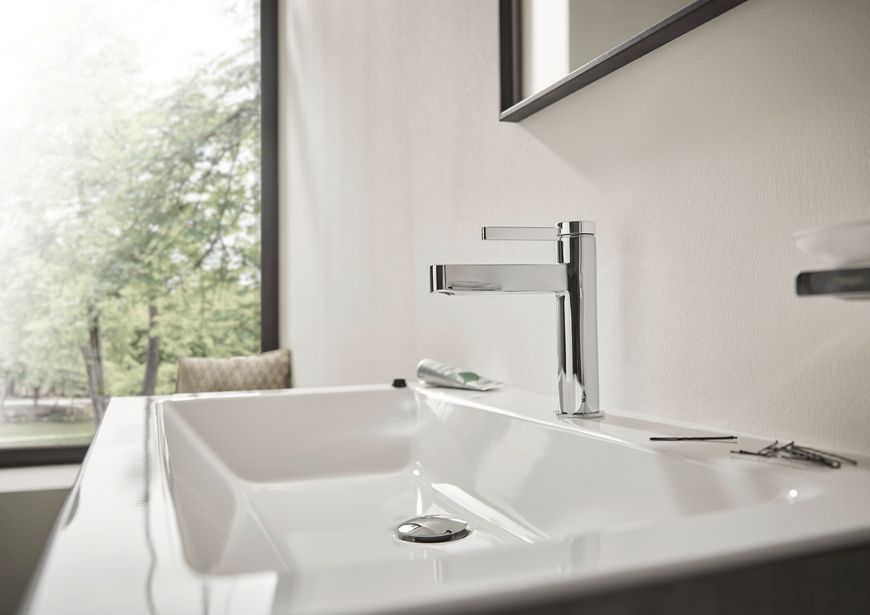 Змішувач для раковини HANSGROHE Finoris 110 Chrome 76020000 хром з донним клапаном - 76020000
