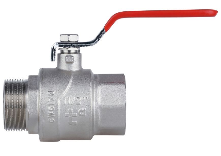 Кран кульовий прямий Thermo Alliance Forte 1" 1/2 ВЗ для води (важіль) PN40 латунь SF605W40 - SF605W40