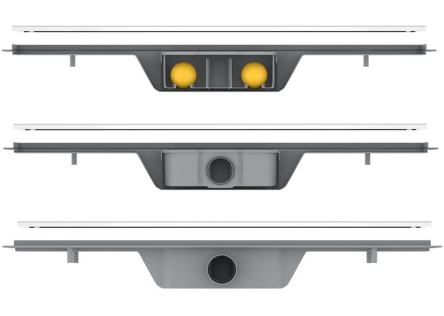 Трап линейный Imprese i-Flow 600 мм под плитку, сухой затвор d44600T - d44600T