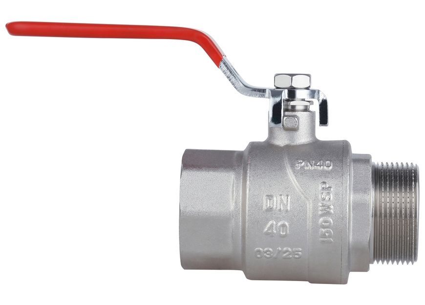 Кран кульовий прямий Thermo Alliance Forte 1" 1/2 ВЗ для води (важіль) PN40 латунь SF605W40 - SF605W40