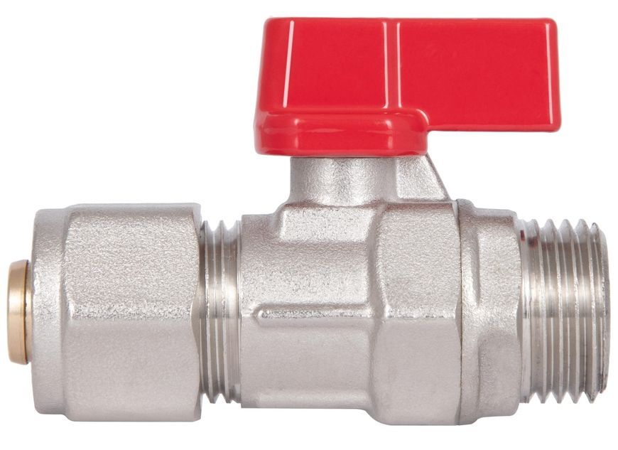 Кран кульовий обтискний Thermo Alliance Forte 16х1/2" ЗР PN40 для м/п труб, латунь SF262W15