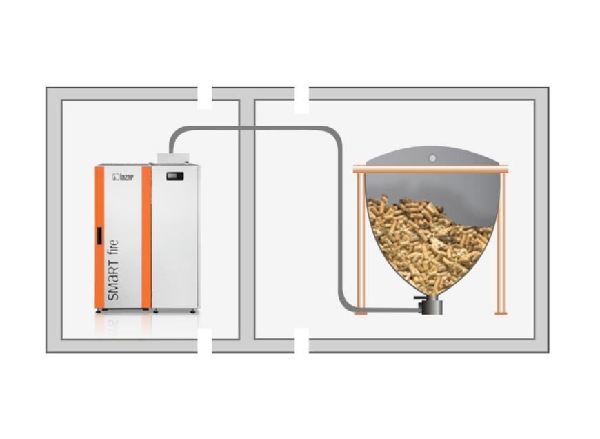 Твердотопливный котел HKS LAZAR SmartFire 11kW/50+165L COMPACT - SF1150165C