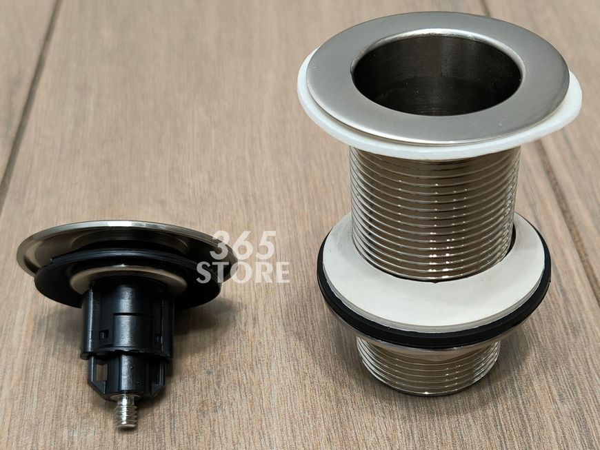 Донный клапан McALPINE CWU60-SN Cliсk-Claсk никель для раковины 1 1/4" без перелива - CWU60-SN