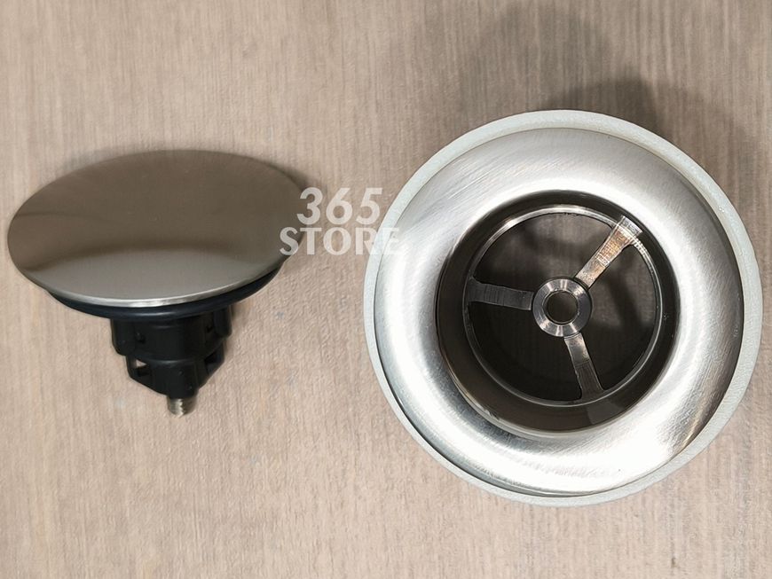 Донный клапан McALPINE CWU60-SN Cliсk-Claсk никель для раковины 1 1/4" без перелива - CWU60-SN