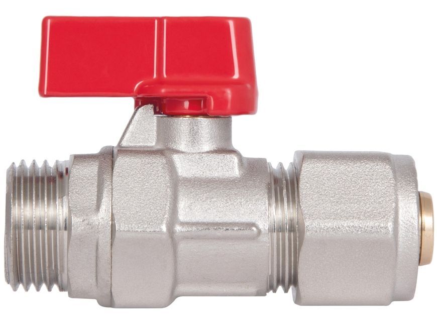 Кран кульовий обтискний Thermo Alliance Forte 16х1/2" ЗР PN40 для м/п труб, латунь SF262W15