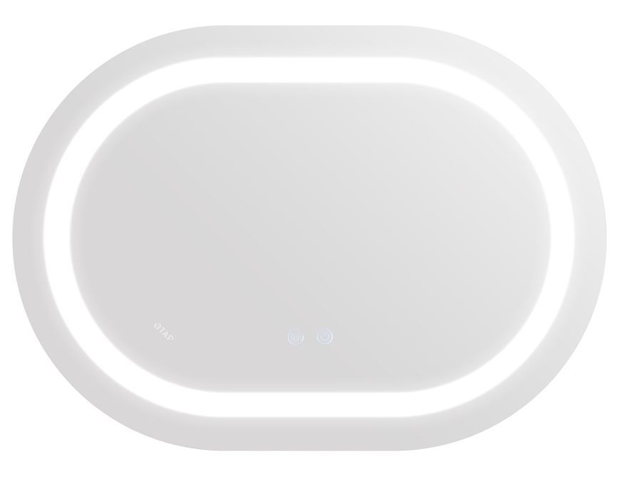 Зеркало Qtap Gemini 600х800 с LED-подсветкой Touch, с антизапотеванием, с диммером, рег. темп. цвета (3000-6500K) QT2578R6080