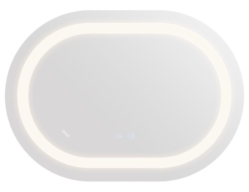 Зеркало Qtap Gemini 600х800 с LED-подсветкой Touch, с антизапотеванием, с диммером, рег. темп. цвета (3000-6500K) QT2578R6080